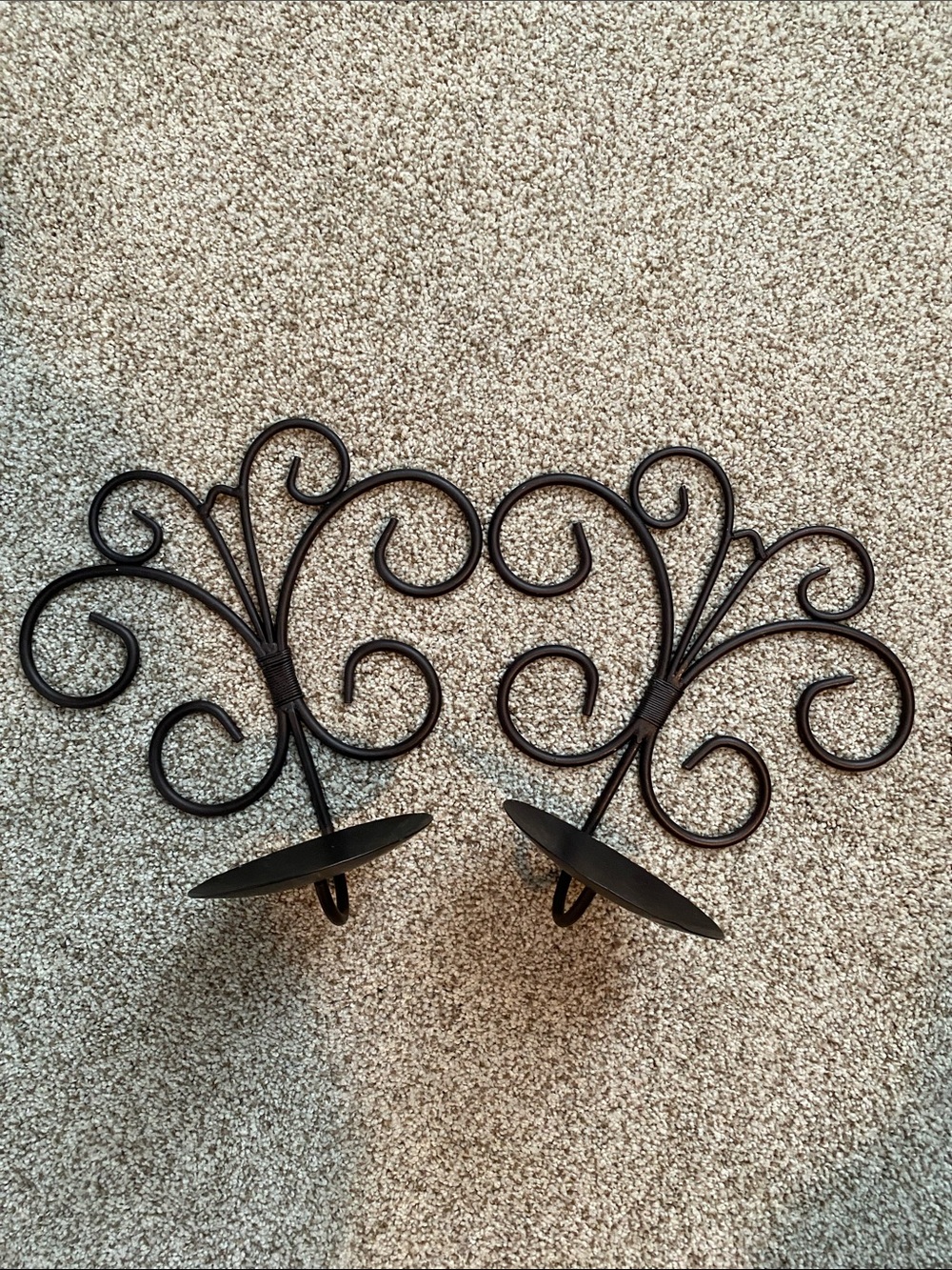 Accent Wall Decor Candle Holders